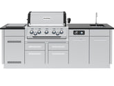 Broil King Imperial Outdoor Kitchen Island — 38″ Gas Grill with iQue™ Technology, Refrigerator & Side Burner