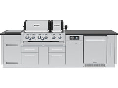 Broil King Imperial 44″ Freestanding Grill Island with Refrigerator, Rotisserie & Side Burner