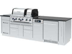 Broil King Imperial 44″ Freestanding Grill Island with Refrigerator, Rotisserie & Side Burner