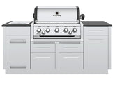 Broil King Imperial S 590i — 32″ Freestanding Gas Grill Center with Rotisserie & Side Burner