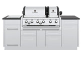 Broil King Imperial S 690i 6-Burner Gas Grill Center with Rotisserie, Side Burner & Granite Countertop