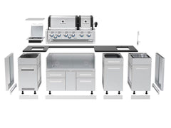 Broil King Imperial S 690i Outdoor Kitchen Enclosure — Dual-Oven Grill Island