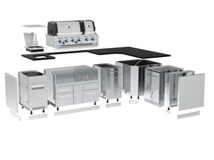 Broil King Imperial S 690i Gourmet Outdoor Kitchen — Dual-Oven Grill Island with Refrigerator