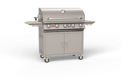 Bull Brahma 38″ — 5-Burner Premium Freestanding Gas Grill Cart with Infrared Rotisserie