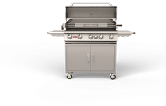 Bull Brahma 38″ — 5-Burner Premium Freestanding Gas Grill Cart with Infrared Rotisserie