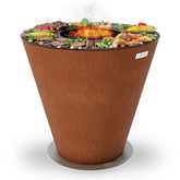 Arteflame Park Series — Commercial Flat-Top & Grill Grate Charcoal Grill for Public Spaces