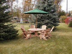 The Best Adirondack Chair Company Wooden Royal Picnic Set for 6