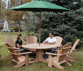 The Best Adirondack Chair Company Wooden Royal Picnic Set for 6