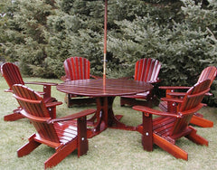 The Best Adirondack Chair Company Wooden Royal Picnic Set for 6