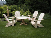 The Best Adirondack Chair Company Wooden Royal Picnic Set for 4