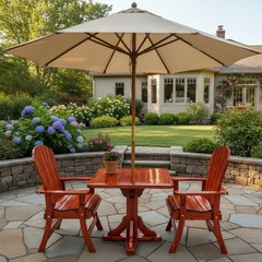 The Best Adirondack Chair Company Dining Set for 2 with Pedestal Table