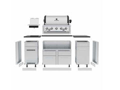 Broil King Imperial S 590i — 32″ Freestanding Gas Grill Center with Rotisserie & Side Burner