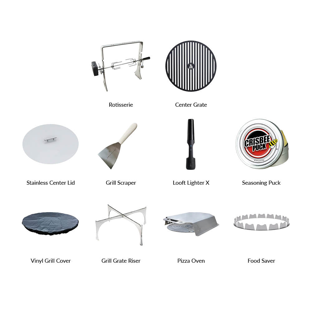 Arteflame 40″ Platinum Series — Flat-Top Charcoal Grill & Fire Bowl with Euro Base