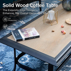 Upgraded Wicker Metal Patio Furniture Set with Cushions-3