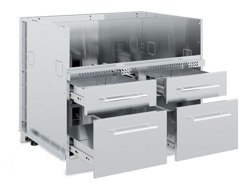 Broil King Imperial 44″ Freestanding Grill Island with Refrigerator, Rotisserie & Side Burner