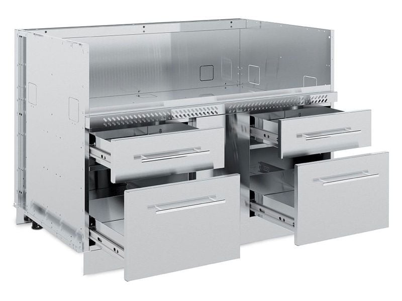 Broil King Imperial S 690i Outdoor Kitchen Enclosure — Dual-Oven Grill Island