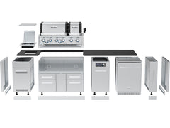 Broil King Imperial 44″ Freestanding Grill Island with Refrigerator, Rotisserie & Side Burner