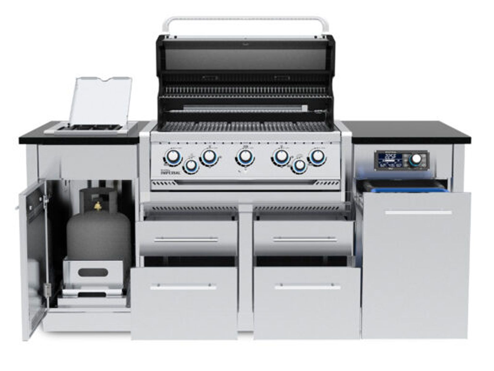 Broil King Imperial iQue® S 590i Gas Grill Center with Rotisserie & Side Burner