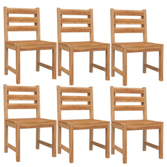 vidaXL 7 Piece Patio Dining Set Solid Wood Teak