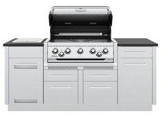 Broil King Imperial S 590i — 32″ Freestanding Gas Grill Center with Rotisserie & Side Burner