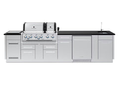 Broil King Imperial Kitchen Island with Dual-Oven Grill & Refrigerator