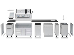 Broil King Imperial Kitchen Island with Dual-Oven Grill & Refrigerator