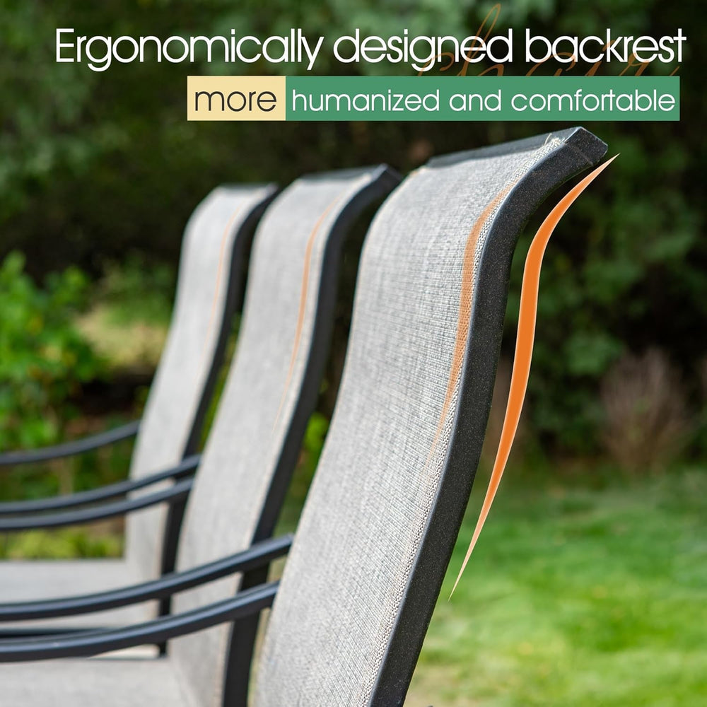 8 Piece Patio Dining Set For 6 With 13 Foot Beige Umbrella-4