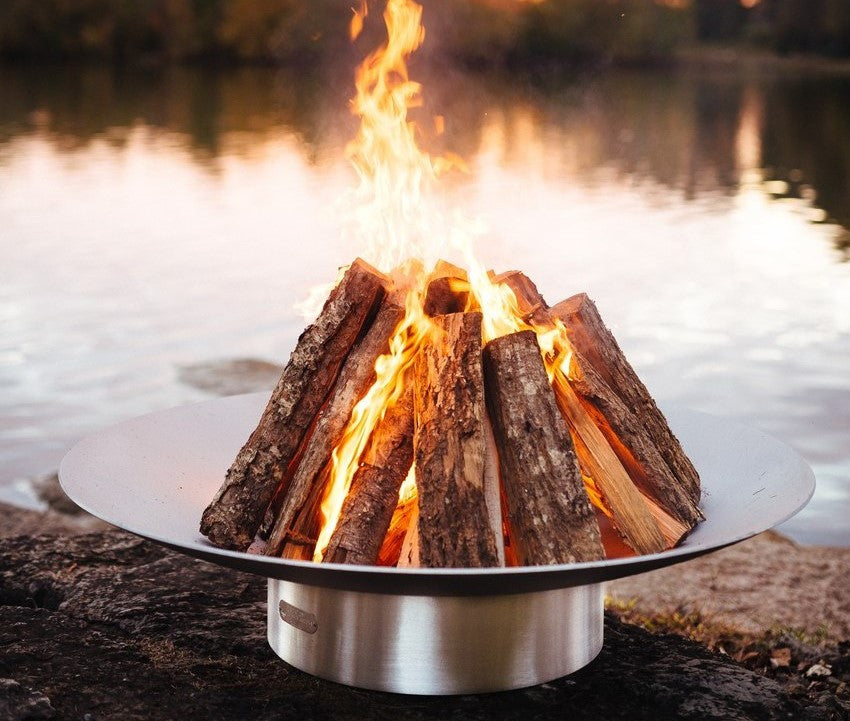 Fire Pit Art Bella Vita 58.5" Artisan Stainless Steel Fire Pit