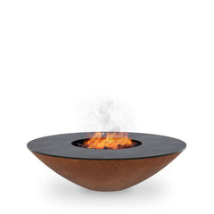 Arteflame Classic 40″ — Fire Pit with Cooktop (CORTEN Bowl; Short Round / Short Euro / Built-In No Base)