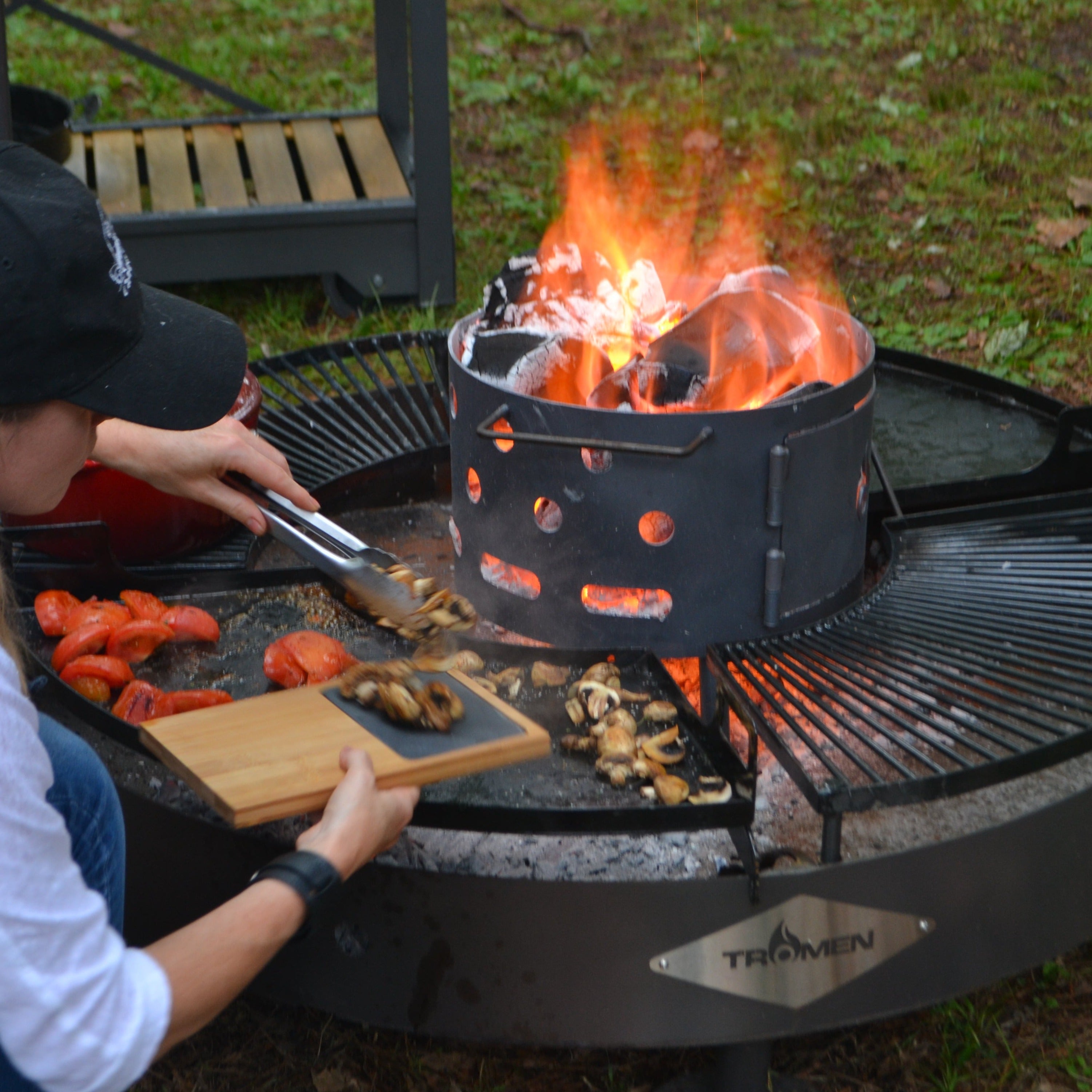 Tromen Duomo Firepit Open Fire Argentine Grill