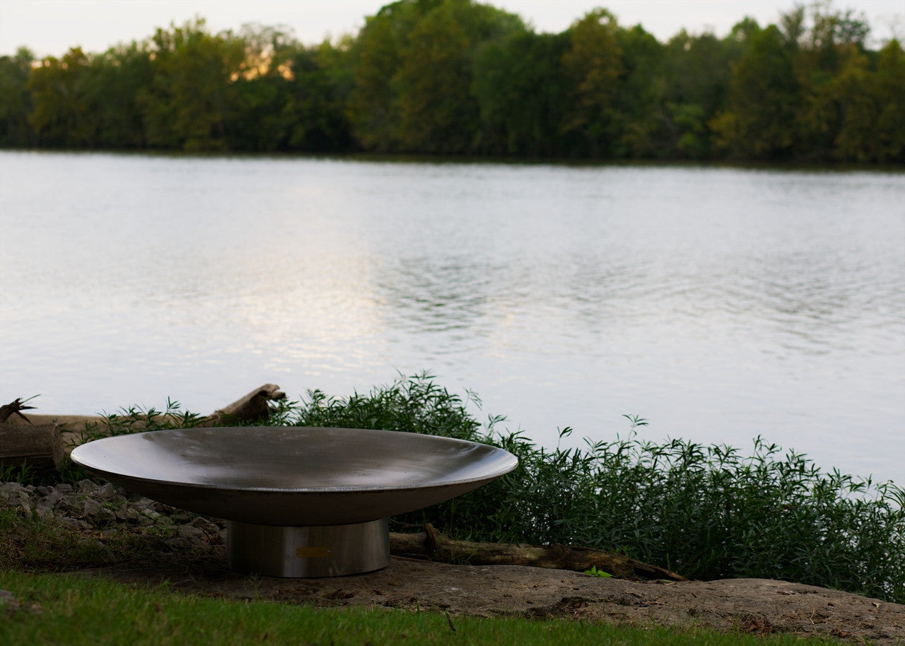 Fire Pit Art Bella Vita 58.5" Artisan Stainless Steel Fire Pit