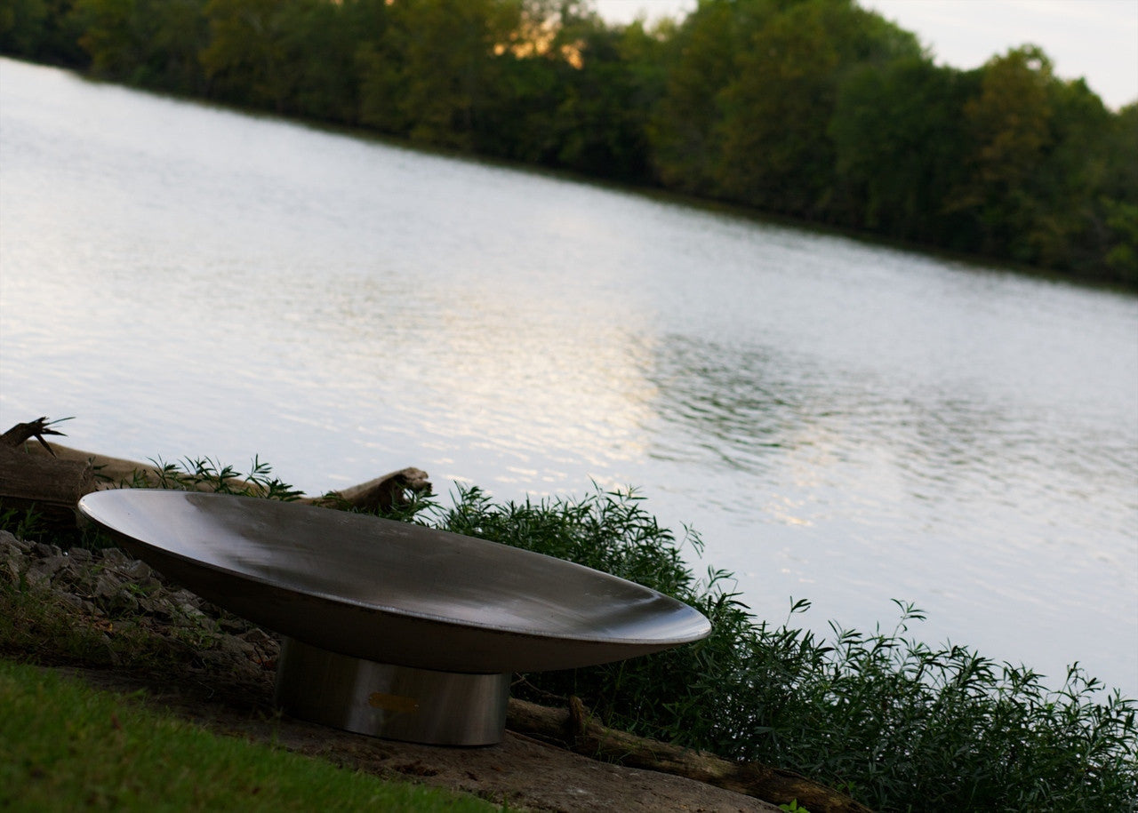 Fire Pit Art Bella Vita 70" Artisan Stainless Steel Fire Pit