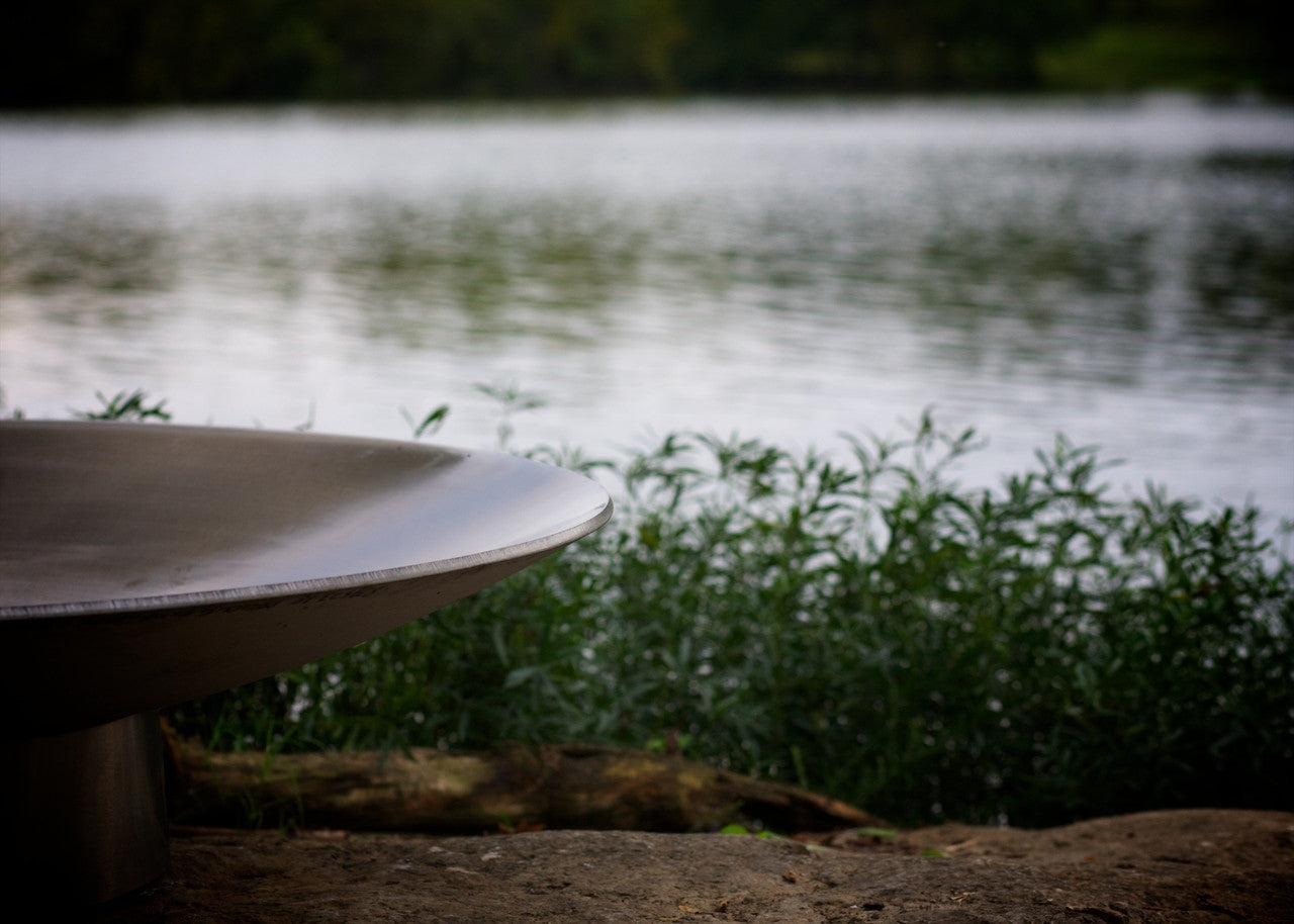 Fire Pit Art Bella Vita 70" Artisan Stainless Steel Fire Pit