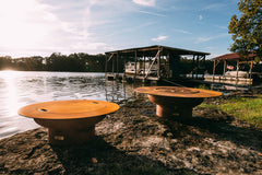 Fire Pit Art Magnum Artisan Fire Pit with Lid