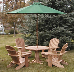 The Best Adirondack Chair Company Wooden Royal Picnic Set for 4