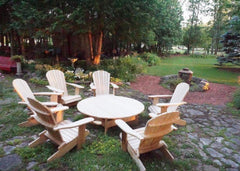The Best Adirondack Chair Company Wooden Royal Social Set for 6