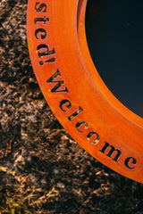 Fire Pit Art Saturn "Toasted" Personalized Artisan Fire Pit