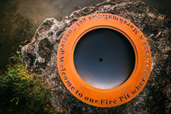 Fire Pit Art Saturn "Toasted" Personalized Artisan Fire Pit