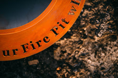 Fire Pit Art Saturn "Toasted" Personalized Artisan Fire Pit