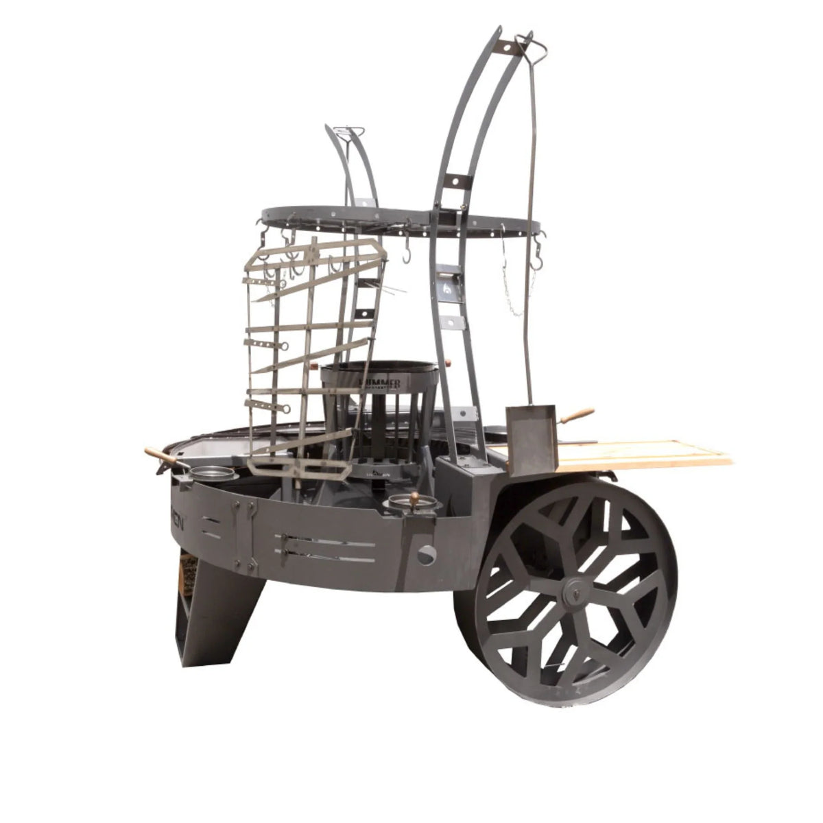 Tromen Hummer Firepit Open Fire Mega Grill with Oven