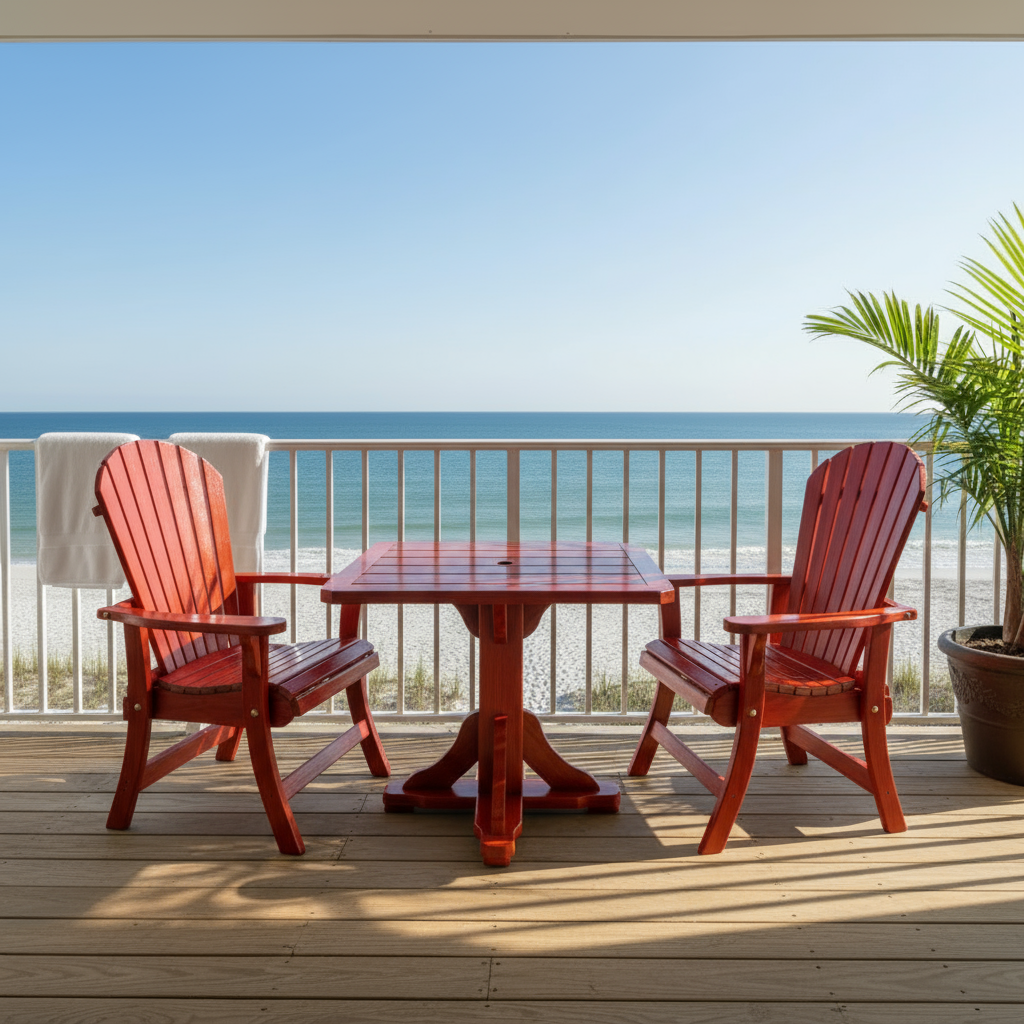 The Best Adirondack Chair Company Dining Set for 2 with Pedestal Table