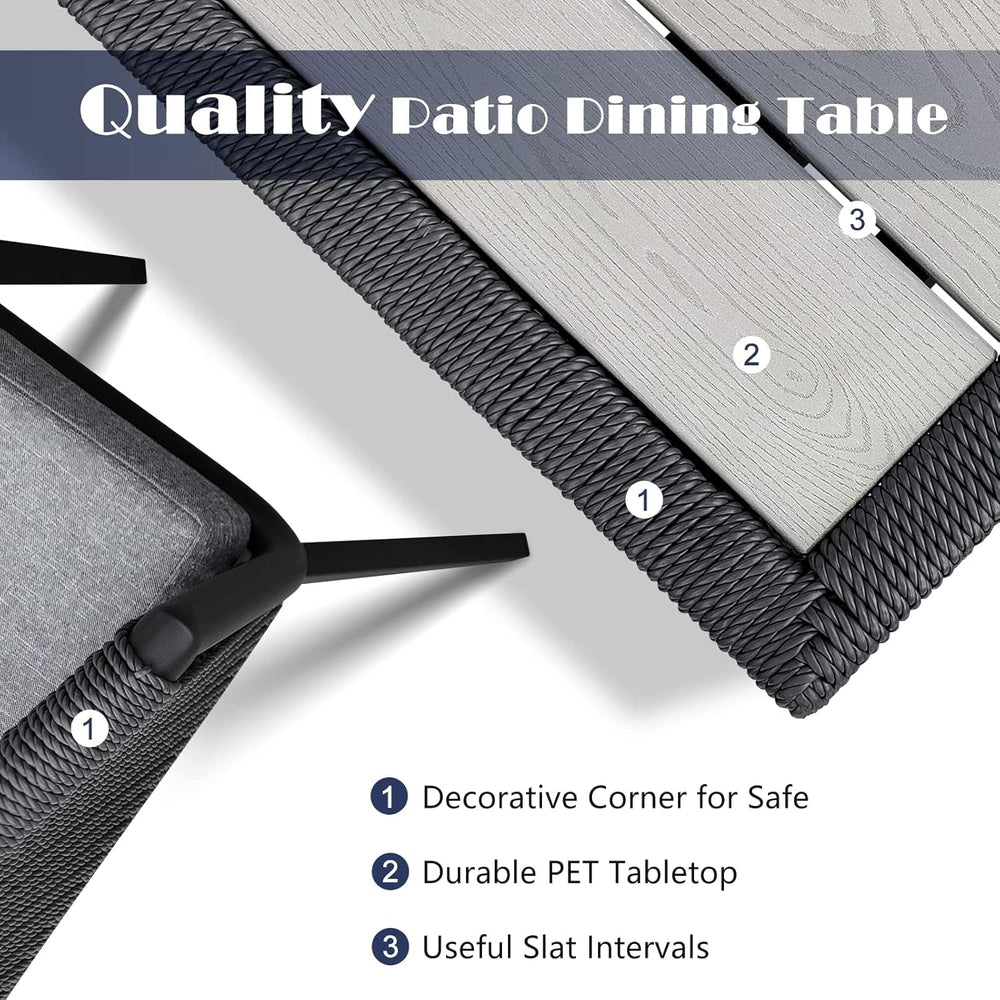 Elegant 11 Piece Patio Dining Set for Outdoor Spaces-2