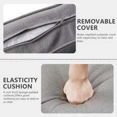 9 Piece Outdoor Patio Furniture Set with Swivel Rockers-3