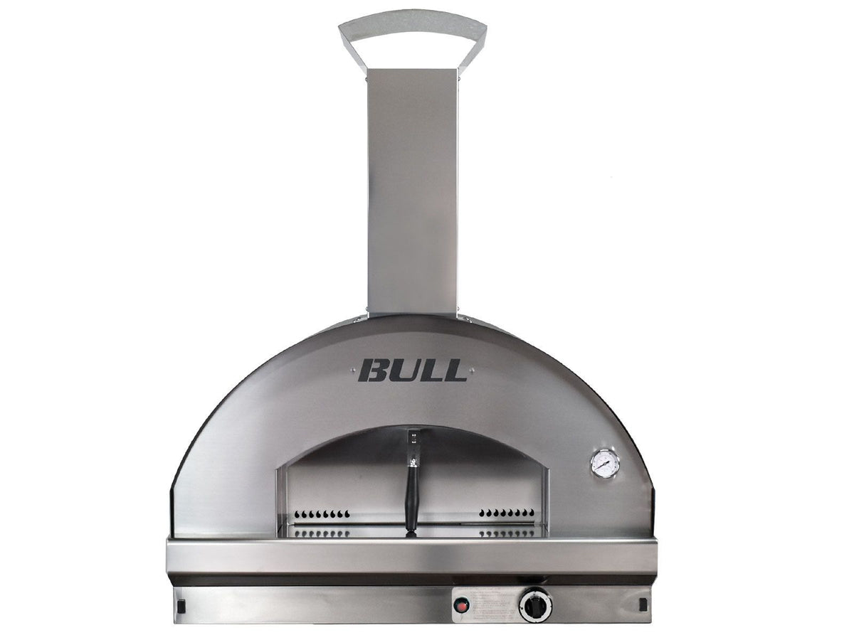 Bull Gas-Fired Italian-Made Pizza Oven Head — Stainless Steel (Table-Top)