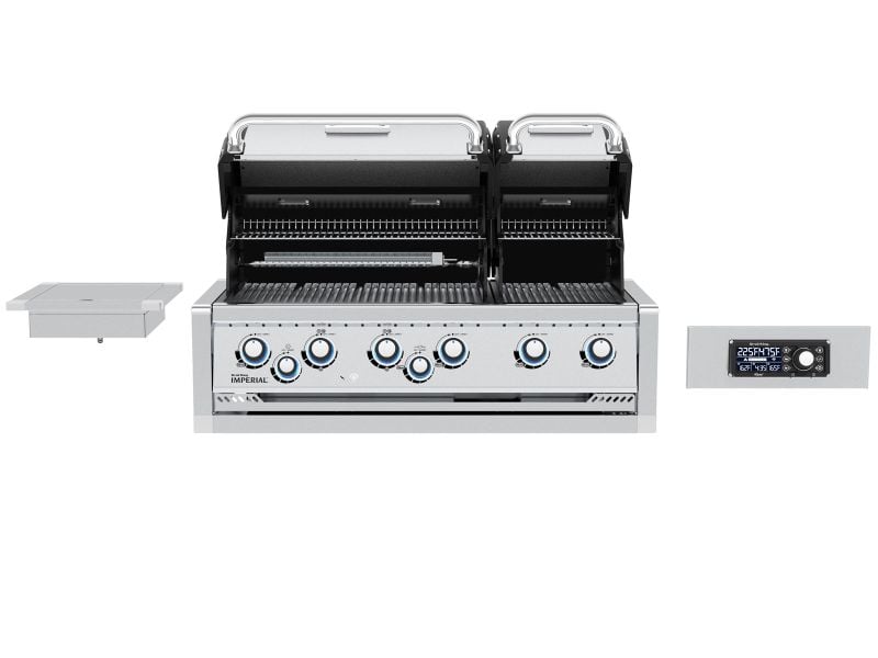 Broil King Imperial iQue™ Dual Grill Gourmet Outdoor Kitchen — 44″ Smart Dual-Oven Grill Island