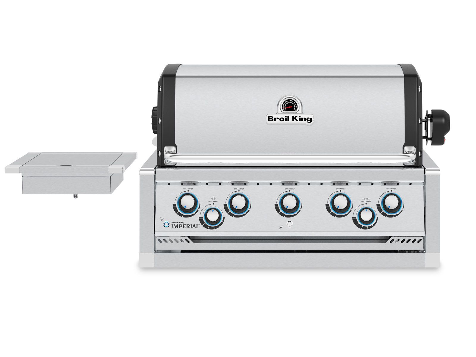 Broil King Imperial 126-Inch Complete Outdoor Kitchen Island with S 590i 5-Burner Gas Grill, Rotisserie, Side Burner & Refrigerator