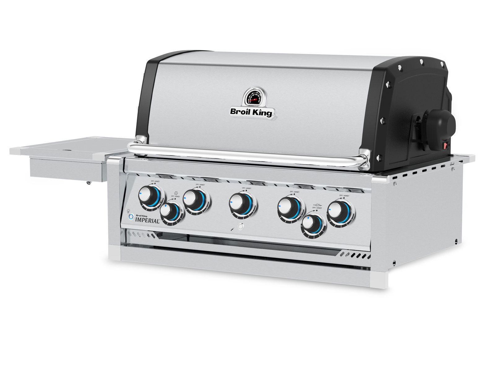 Broil King Imperial 126-Inch Complete Outdoor Kitchen Island with S 590i 5-Burner Gas Grill, Rotisserie, Side Burner & Refrigerator