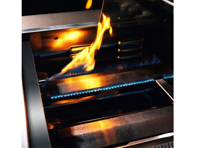 TrueFlame 40-Inch 5-Burner Freestanding Gas Grill with Rear Infrared Burner